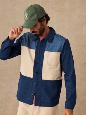 Octobre Éditions “Will” Patchwork Jacket – Denim (M)